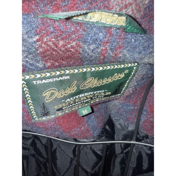 Vintage Dash Classics Jacket Sz M Wool Blend Shirt Quilt Lined Shacket Hunting - Picture 3 of 4